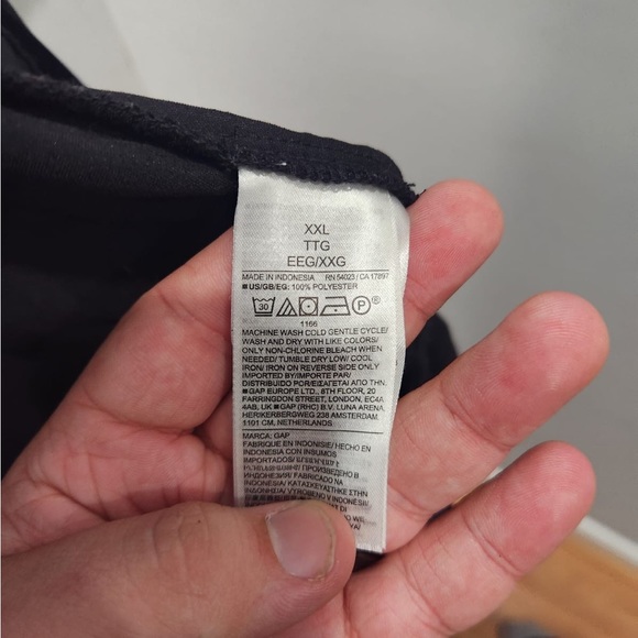 Gap Velvet Black Wrap Mini Dress XXL - Picture 5 of 6